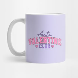 Anti Valentine Club Love Sucks Anti Love Heartbreak Broken Heart Mug